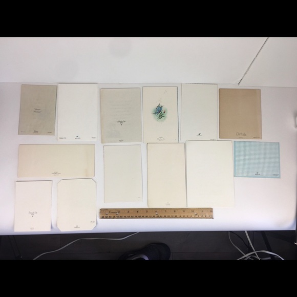 13 Used 1960s Vintage Anniversary Wedding Greeting Cards Scrap Book Art Collect - Picture 5 of 11